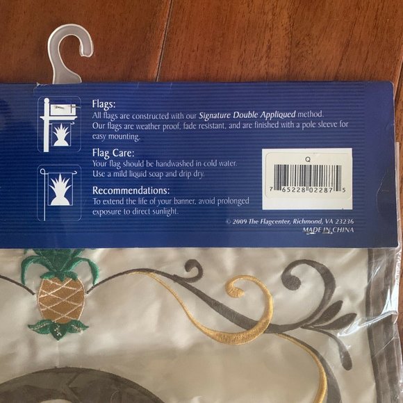 letter Q Garden Flag 13"x18" double applique fade resistant NEW Americana - Picture 7 of 9